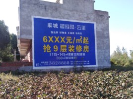 峨山品牌公司青睐的墙体广告