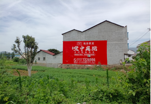 峨山做墙体广告的意义